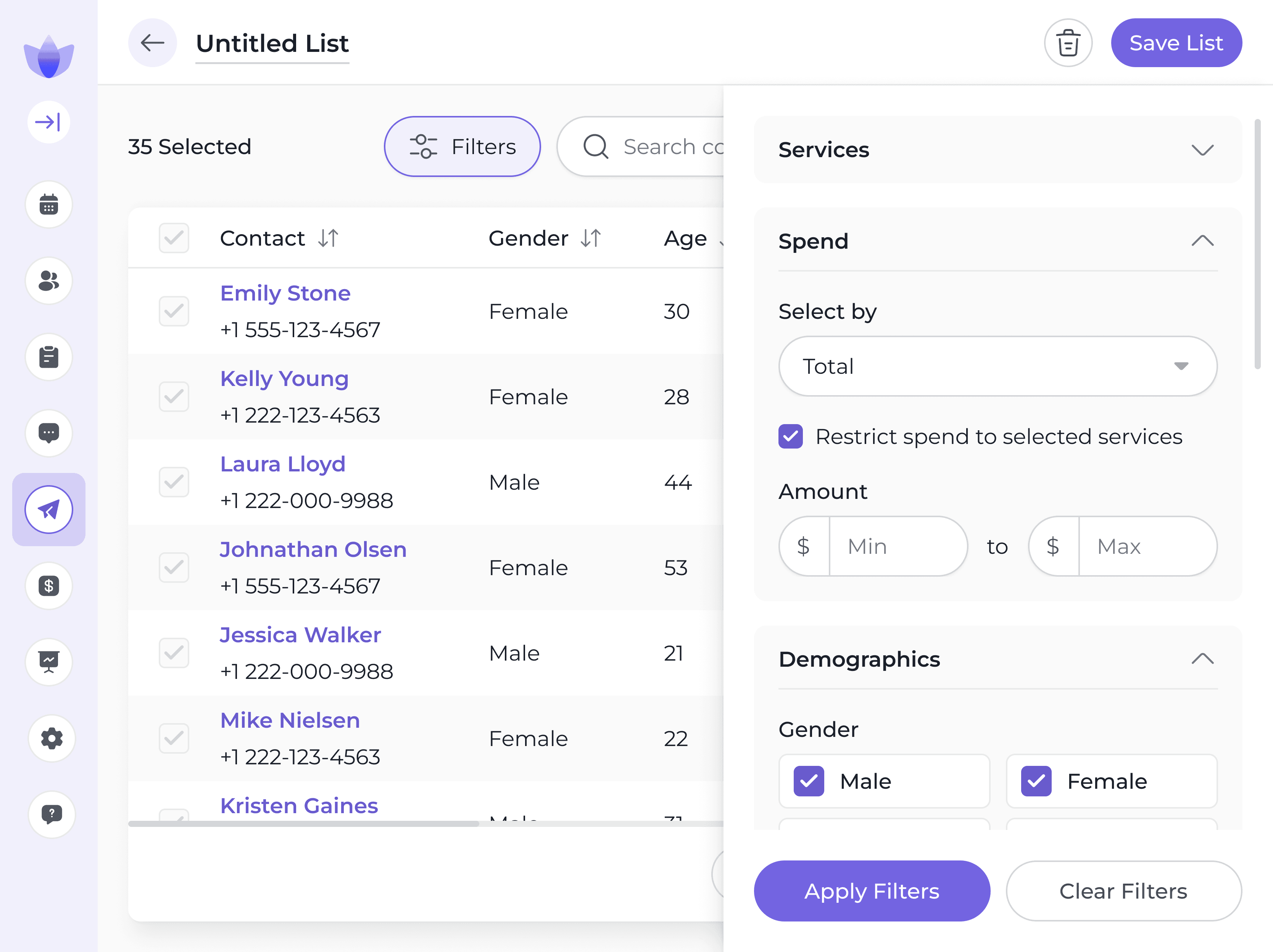 Client Engagement screenshot