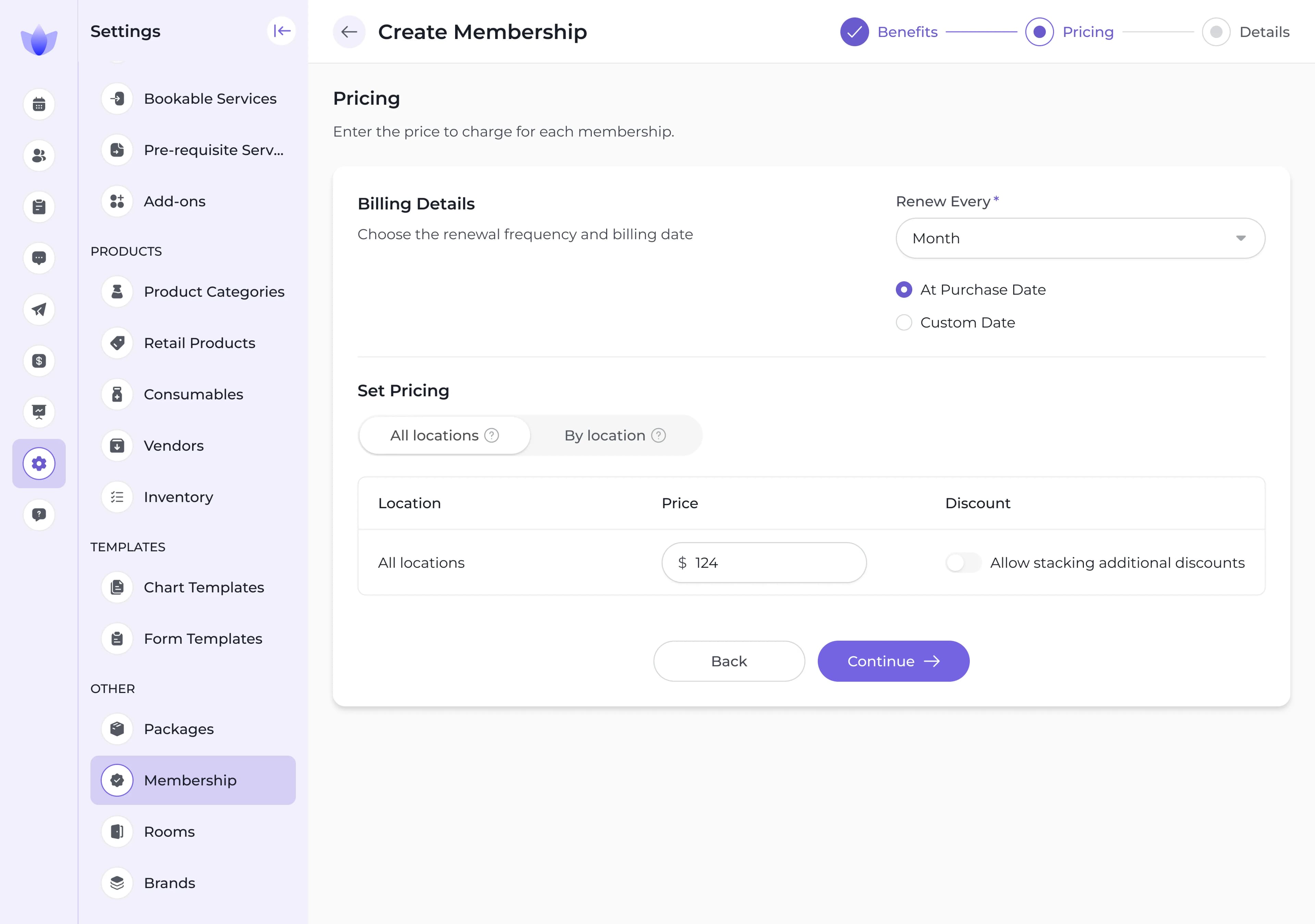 Recurring Revenue screenshot