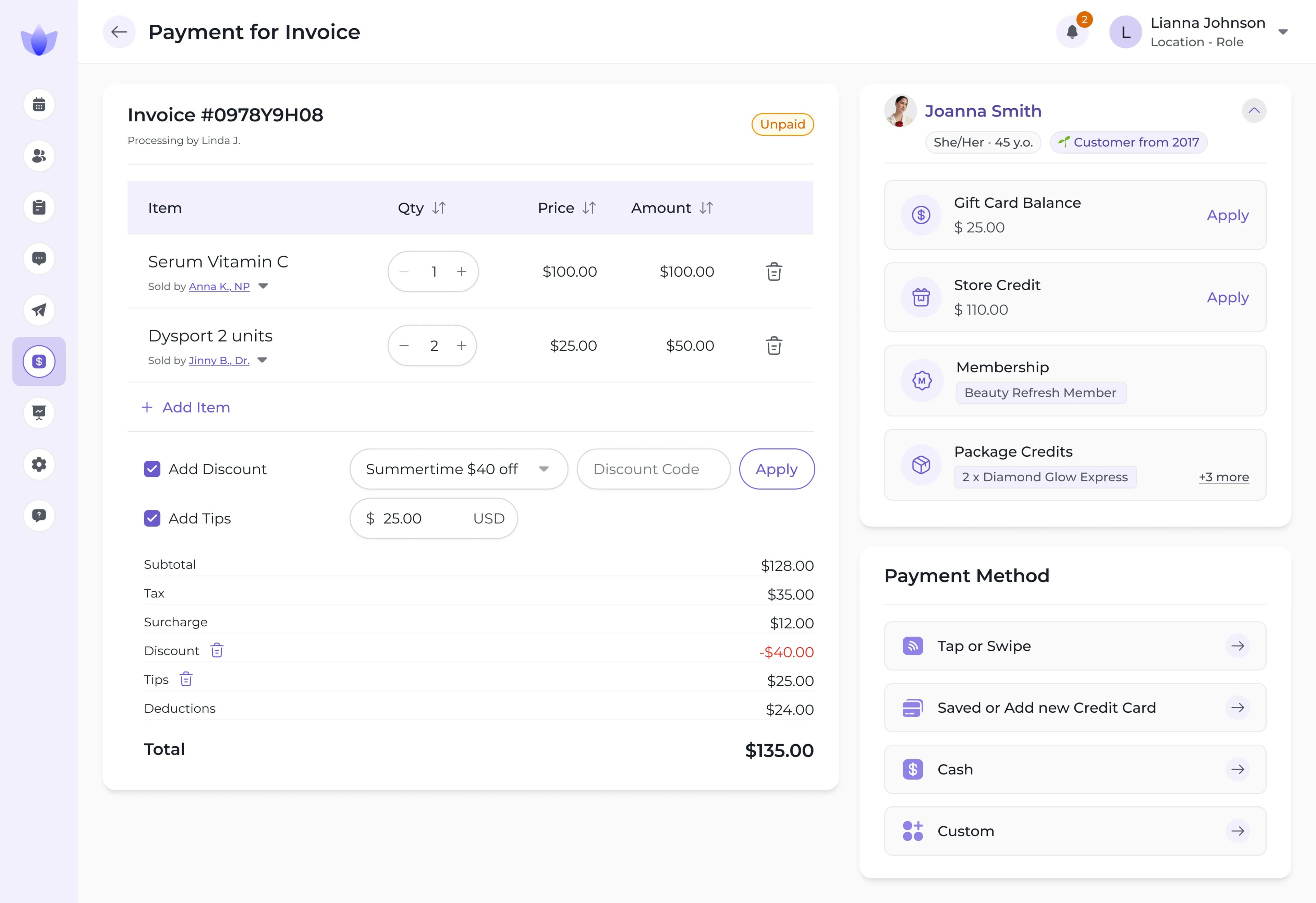 Seamless Checkout screenshot