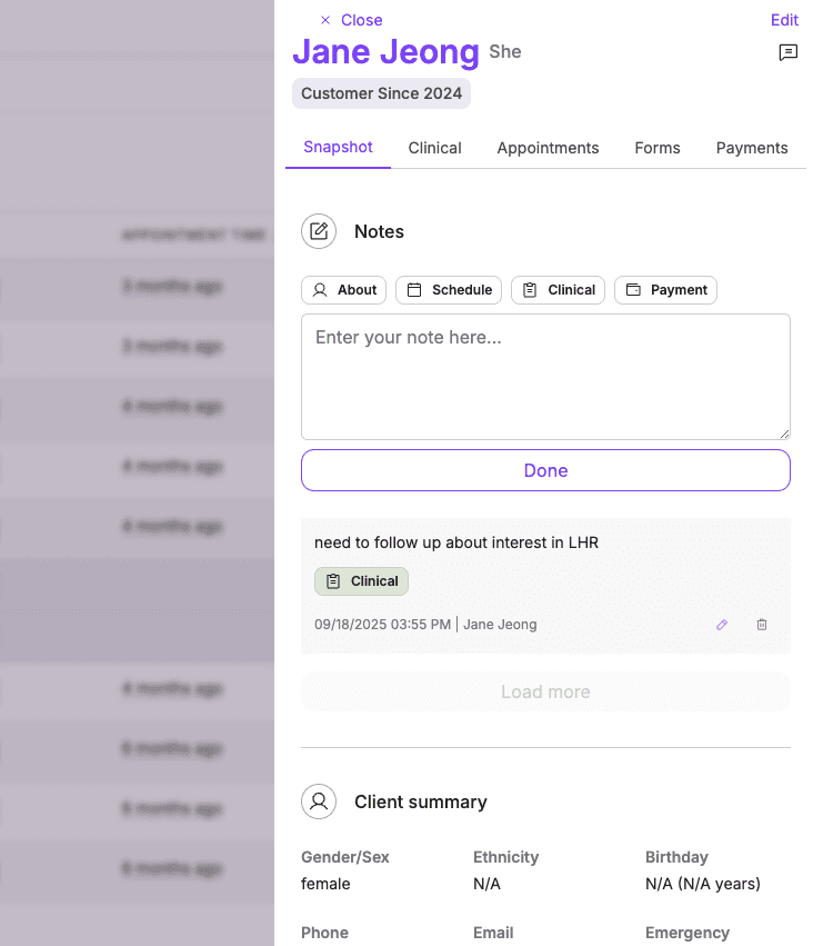 Client Info at Your Fingertips